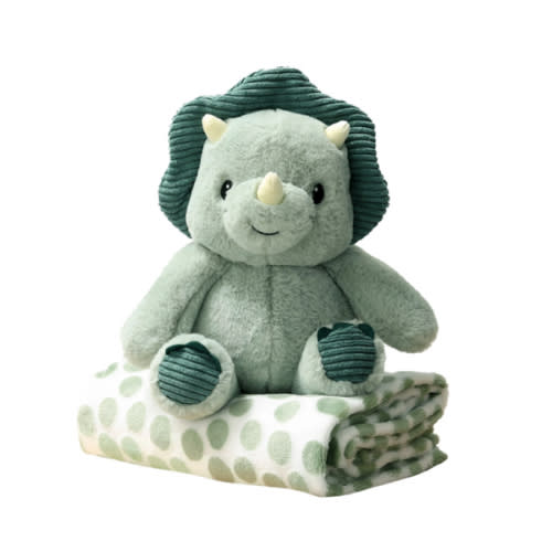 Ace Dino Plush Stuffed Animal and Blanket Gift Set
