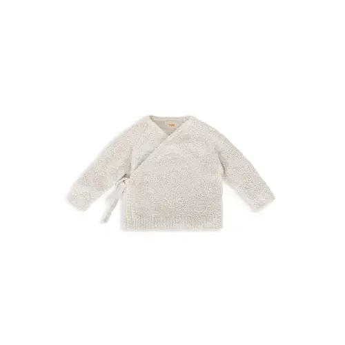 7AM Enfant - Girls' Fuzzy Wrap Top - Baby - Ecru/9-12M