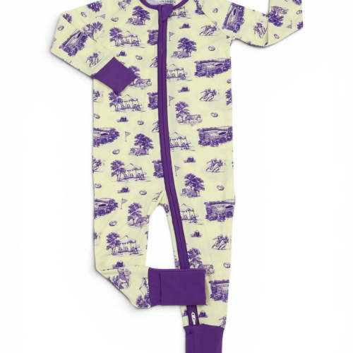 Southern Slumber Tiger Toile Double Zipper Bamboo Sleeper – ZukaBaby