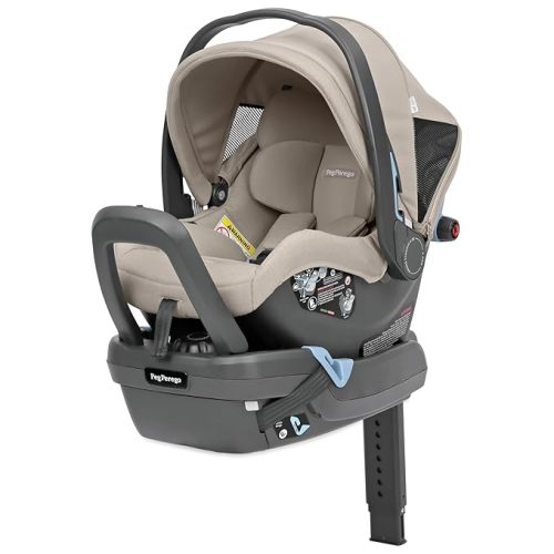 Peg Perego Primo Viaggio Nido - Rear Facing Infant Car Seat - Includes Base with Load Leg & Anti-Rebound Bar - for Babies 4 to 30 lbs - Made in Italy - Astral