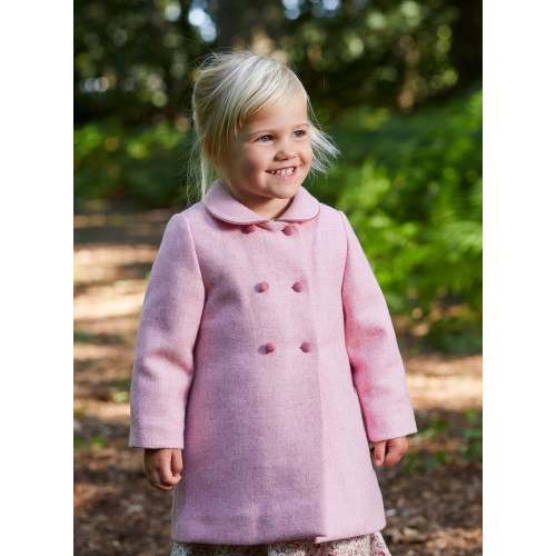 Trotters Heritage Baby Classic Coat in Pale Pink | Trotters London – Trotters Childrenswear USA (24 Months)