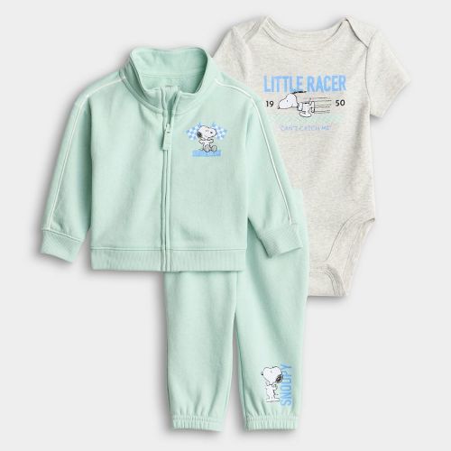 Baby Jumping Beans® Peanuts 3-pc. Little Racer Jacket, Pant & Bodysuit Set
