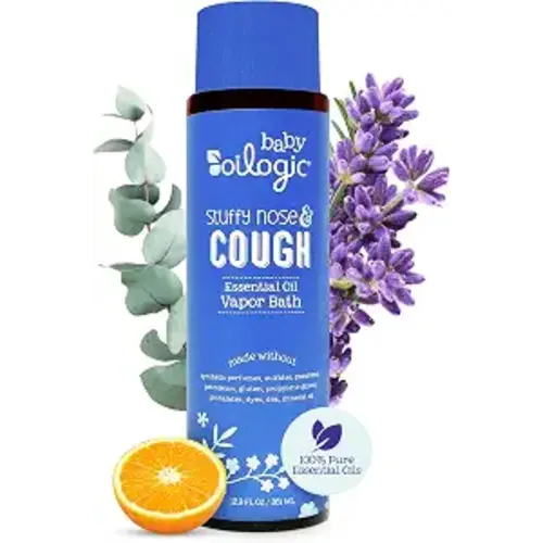 Oilogic Stuffy Nose & Cough, Essential Oil Vapor Bath for Babies & Toddlers