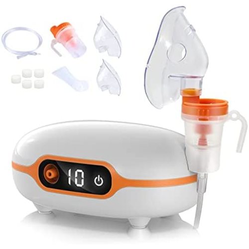 Smart Nebulizer,Real-time Intelligent Control,Nebulizer Machine for Adults and Kids - Portable Compression Nebulizer for Breathing with Timing Function for Home