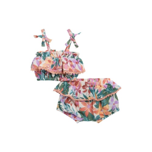 Volcom Kids' Tropical Ruffle Two-Piece Swimsuit | Nordstromrack