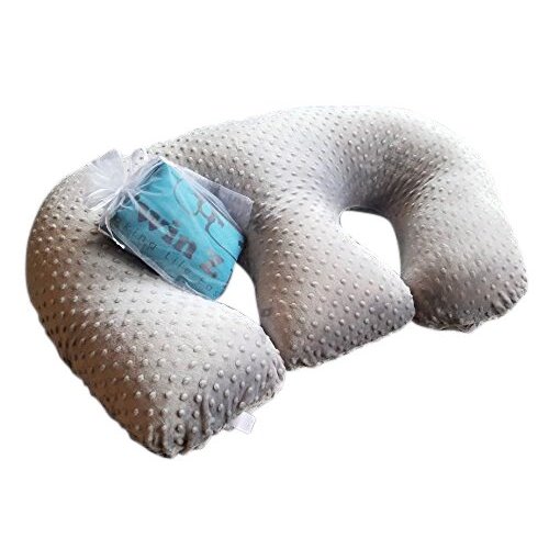 Twin Z Pillow + 1 Grey Cuddle Cover + Free Travel Bag!