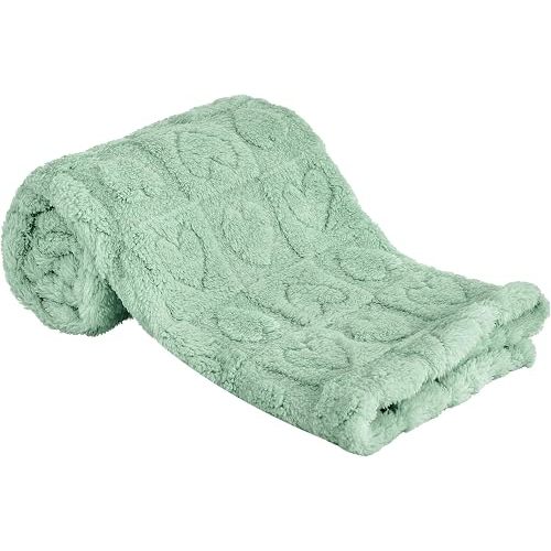 Yurhap Heart Baby Blanket, Love Plush Fleece Baby Blankets for Boys Girls