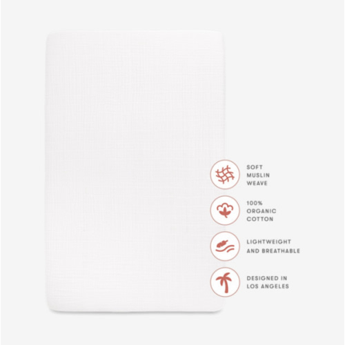 Babyletto Crib Sheet in GOTS Certified Organic Muslin Cotton