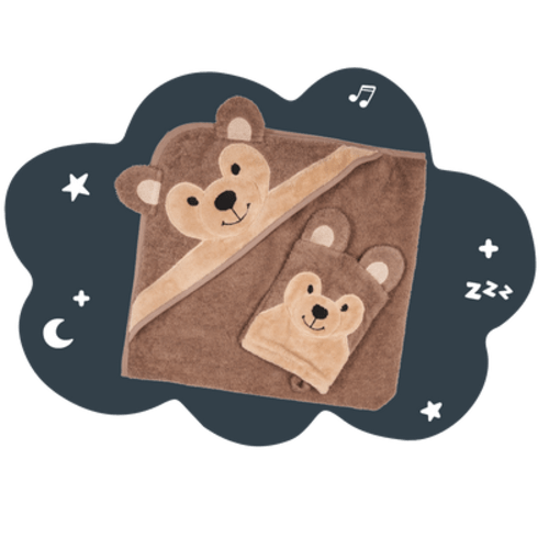 Hooded Towel - Banjo The Bear – Riff Raff Baby AU