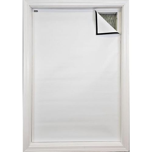 Total Sunlight Blocking Window Cover - Complete Light Block -New EZ Grid™ Material, Small - Customizable to (36" x 48") White in/White Out - Made in USA