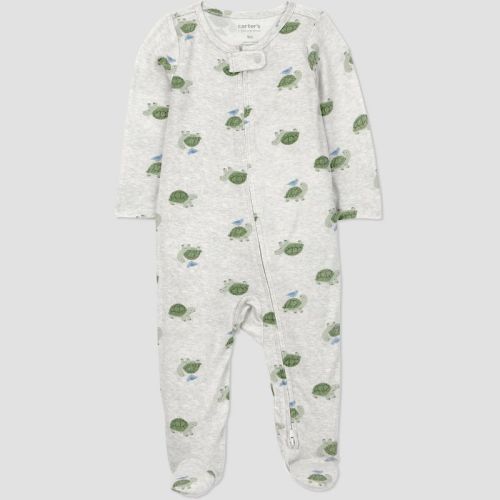 Carter's Just One You® Baby Boys' Comfy Soft Turtles Sleep N' Play - Gray Newborn