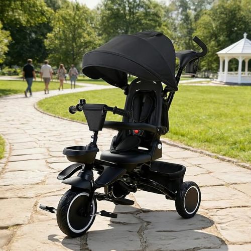 8 in 1 Kids Tricycle (Black)
