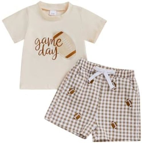 Toddler Baby Boy Basketball Outfits Game Day Short Sleeve T Shirt Elastic Waist Shorts Newborn Infant Summer Clothes