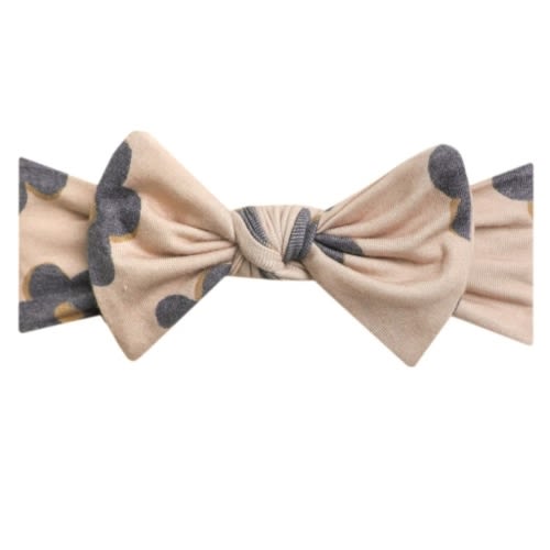 Knit Headband Bow - Gemma In Tan