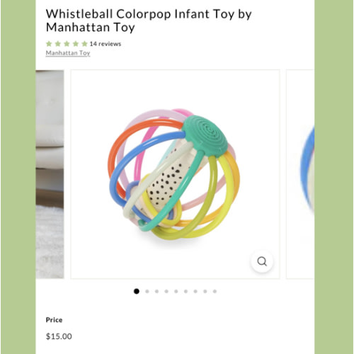 Whistleball Colorpop Infant Toy by Manhattan Toy – Pacifier Kids Boutique
