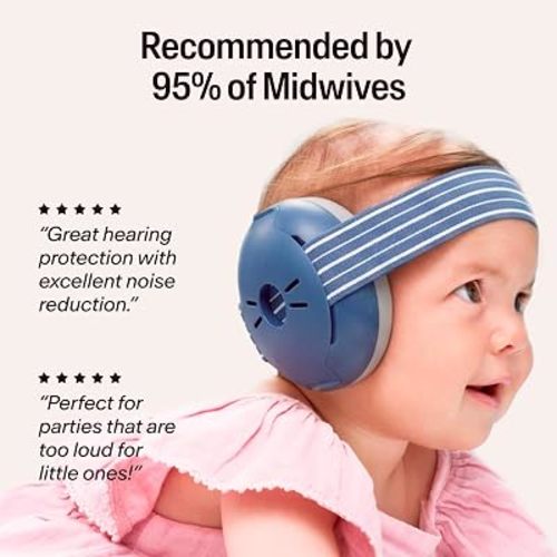 Alpine Muffy Baby Ear Protection for Babies and Toddlers up to 36 Months - Denim