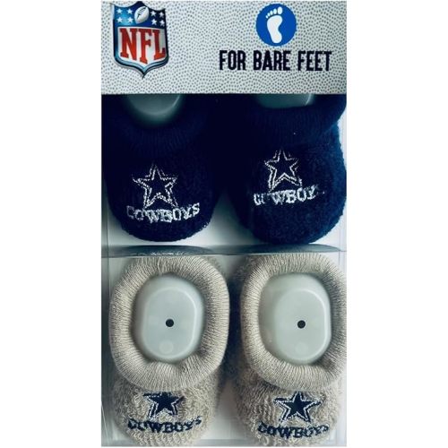 FBF - NFL Team Logo & Colors Infant Bootie Socks 0-12 Months - 2 Pack