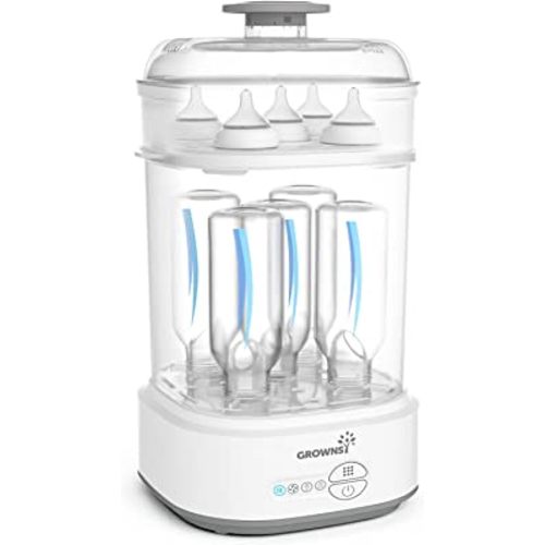Bottle Sterilizer and Dryer, Compact Electric Steam Baby Bottle Sterilizer (Esterilizador de Biberones), Bottle Sanitizer for Baby Bottles, Pacifiers, Pump Parts