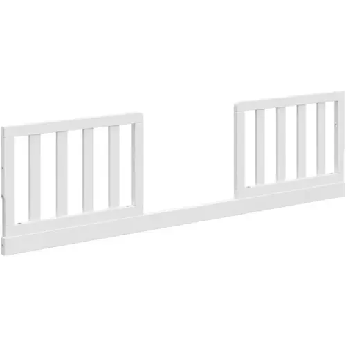Storkcraft & Graco Toddler Safety Guardrail Kit with Slats (White) – GREENGUARD Gold Certified, Converts Compatible Storkcraft & Graco Crib to Toddler Bed, Kit Includes 2 Guardrails