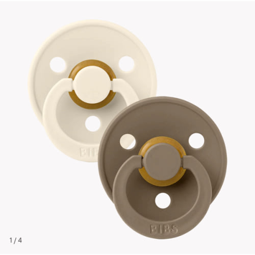 BIBS Latex Colour 2 Pack - Ivory/Dark Oak – Bibsworld store US