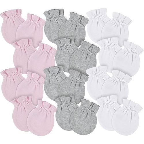 Gerber Baby 8-pack and 12-pack No Scratch Mittens
