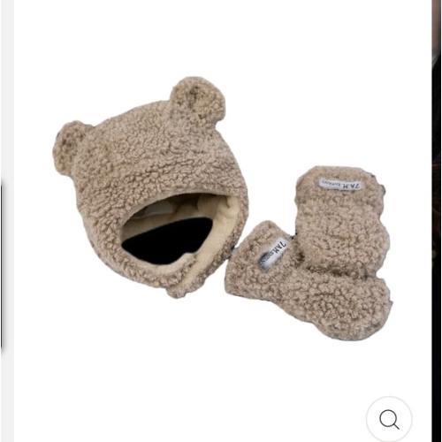 7 A.M. Cub Set - Teddy | Hat & Mittens