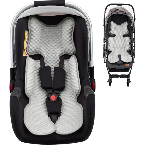 Car Seat Cooling Pad for Baby, Mink Dot Car Seat Cooler Mat for Girls Boys, Stroller Cooling Pad with 3D Breathable Mesh, Multifunctional Infant Carseat Cooling Insert Liner for Summer