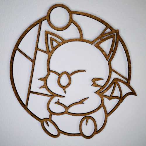 Moogle Nursery Wall Art,  Final Fantasy Kids Room Decor