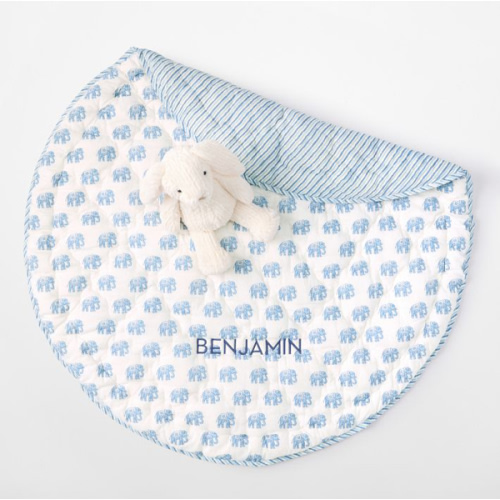 Mark and Graham Block Print Quilted Play Mat