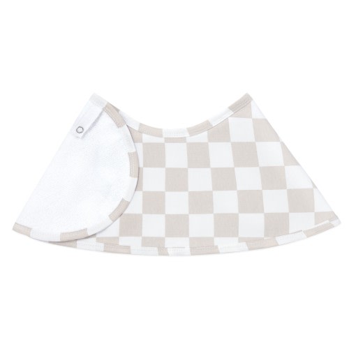 Bilbi Burp Bib Natural Check