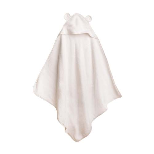 Organic Cotton Hooded Towel – Natemia (white)