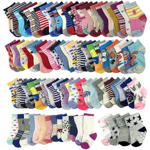20 Pairs Wholesale Baby Cotton Socks for