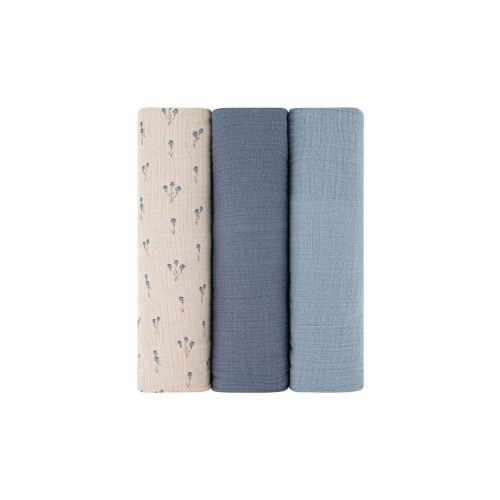 Cotton Muslin Swaddle Blanket 3 Pack, One Size
- Only a few left