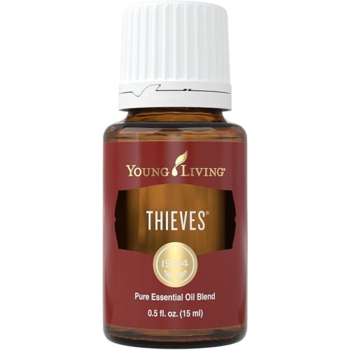 Young Living Thieves Essential Oil Blend 15ml | Natural Aromatherapy Oil for Diffuser & Topical Use with Clove, Eucalyptus & Rosemary | Revitalizing Household Essential Oil