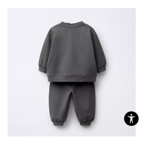 SWEATSHIRT AND JOGGER PANTS SET - Anthracite grey | ZARA United States