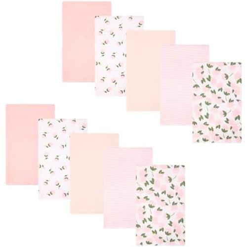 Hudson Baby Unisex Baby Cotton Polyester Flannel Burp Cloths