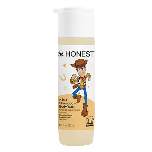 The Honest Company Cleansing 2-in-1 Shampoo + Body Wash, Gentle on Skin, Dermatologist Tested, Tear Free, Hypoallergenic, Disney and Pixar's Toy Story, Orange Creamsicle