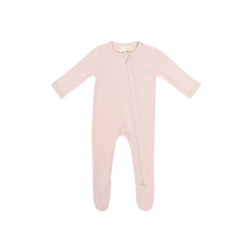 Baby Zip-Up Footie, 0-3M, Blush