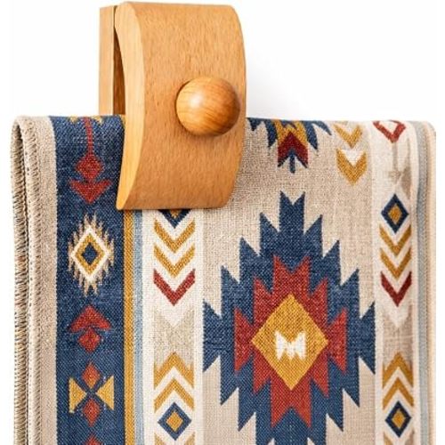Blanket Hanger for Wall Decor, 4 Pack Solid Beech Wood Blanket Holders with Screws, Wooden Quilt & Tapestry Hangers for Blankets and Throws (Natural Beech)
