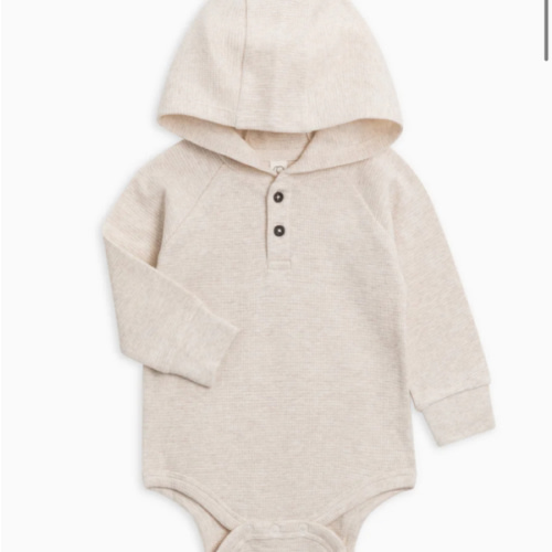 Cole Waffle Knit Hoodie Bodysuit
