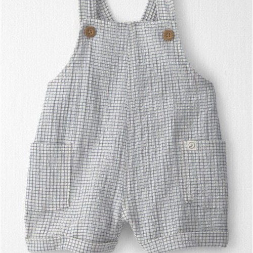 Baby Organic Cotton Seersucker Gauze Shortalls - Little Planet | Carter's