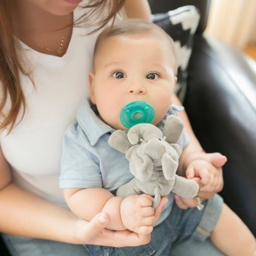 WubbaNub® Elephant Pacifier - Gray