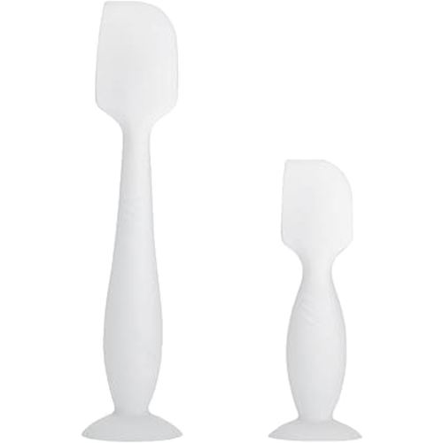 2 Pack Baby Diaper Cream Spatula - Baby Diaper Rash Cream Applicator for Butt Paste Diaper Creams - Diaper Cream Brush for Newborn Essentials (White)