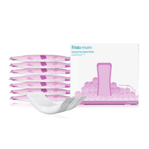 Frida Mom 2-in-1 Postpartum Pads, Absorbent Perineal Ice Maxi Pads, Instant Cold Therapy Packs and Maternity Pad in One