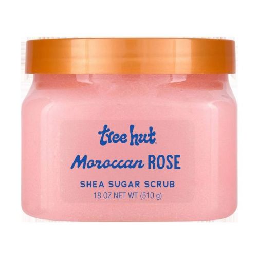 Tree Hut Moroccan Rose Shea Sugar Body Scrub - 18oz: Paraben-Free, Sulfate-Free, Vegan, Alcohol-Free