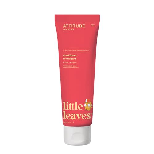 ATTITUDE Natural Conditioner for Kids, Hypoallergenic, Vegan, Plant- and Mineral-Based, Vegan and Cruelty-free, Mango, 8 Fl Oz (11118)