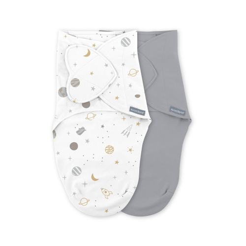 Swaddle Me Monogram Swaddle, Sunset Space, 2-Pack, 0-3m
