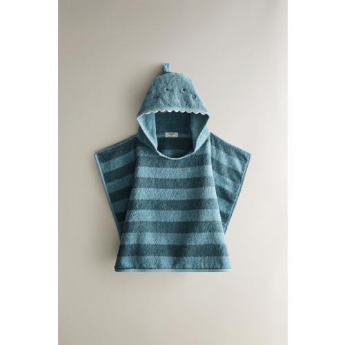 KIDS' SHARK BEACH PONCHO - Blue | ZARA United States