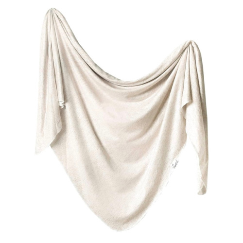 Copper Pearl Baby Swaddle Blanket - Premium Knit Baby Blanket, Large Soft Stretchy Receiving Blankets for Baby Boy and Girl, Swaddles for Newborn, Infant, and Toddler (Oat)