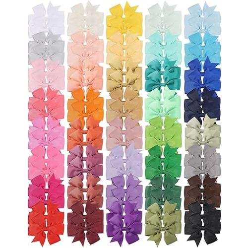 80pcs 3" Hair Bows for Girls Toddler Hair Accessories